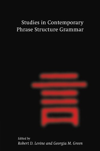 Studies In Contemporary Phrase Structure Grammar 1st Edition Robert D Levine