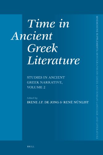 Time In Ancient Greek Literature Irene Jf De Jong Ren Nnlist