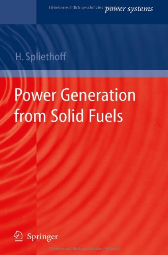 Power Generation From Solid Fuels 1st Edition Hartmut Spliethoff Auth