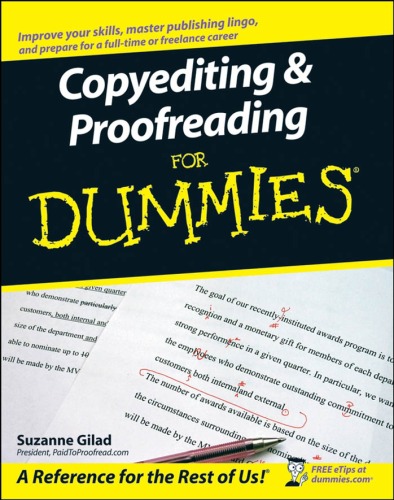 Copyediting And Proofreading For Dummies Suzanne Gilad