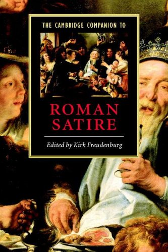 The Cambridge Companion To Roman Satire Cambridge Companions To Literature Kirk Freudenburg
