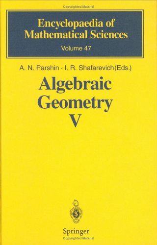 Algebraic Geometry 05 Fano Varieties An Parshin Editor Ir Shafarevich Editor