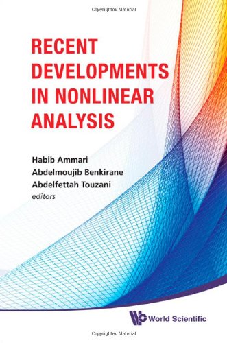 Recent Developments In Nonlinear Analysis Ammari H Et Al Eds