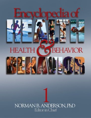 Encyclopedia Of Health And Behavior Anderson N Ed