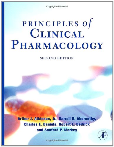 Principles Of Clinical Pharmacology 2ed Atkinson Aj Et Al Eds