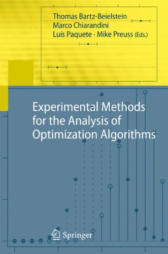 Experimental Methods For The Analysis Of Optimization Algorithms 1st Edition Thomas Bartzbeielstein