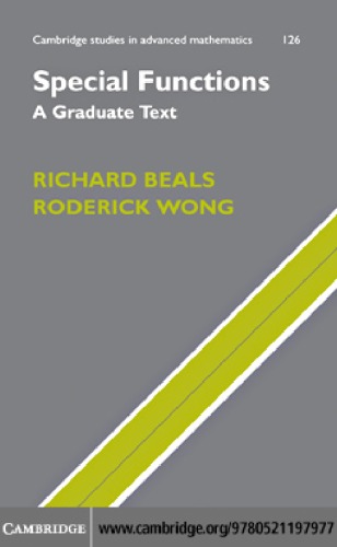 Special Functions A Graduate Text Beals R Wong R