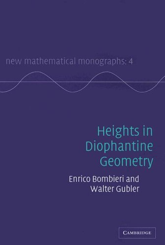 Heights In Diophantine Geometry Bombieri E Gubler W