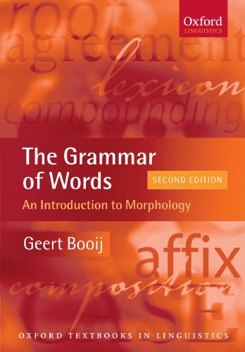 The Grammar Of Words An Introduction To Linguistic Morphology 2nd Edition Geert Booij