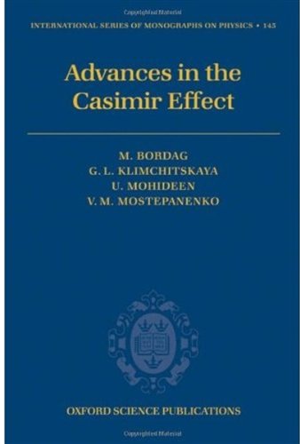 Advances In The Casimir Effect Bordag M Klimchitskaya Gl Mohideen U