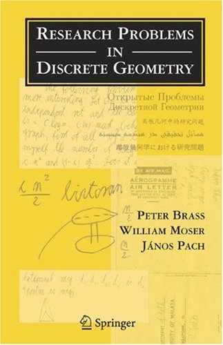 Research Problems In Discrete Geometry Brass P Moser W Pach J