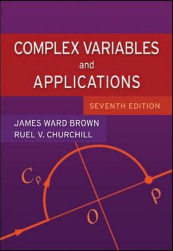 Complex Variables And Applications 7ed Brown Jw Churchill Rv