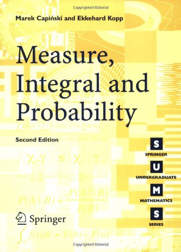 Measure Integral And Probability 2nd Marek Capiski Ekkehard Kopp