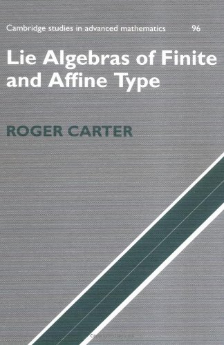 Lie Algebras Of Finite And Affine Type Carter R