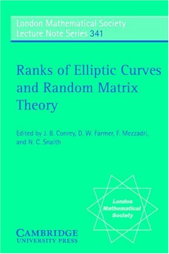 Ranks Of Elliptic Curves And Random Matrix Theory Conrey Jb