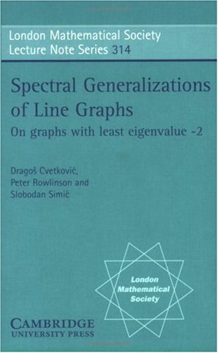 Spectral Generalizations Of Line Graphs Cvetkovic D Rowlinson P