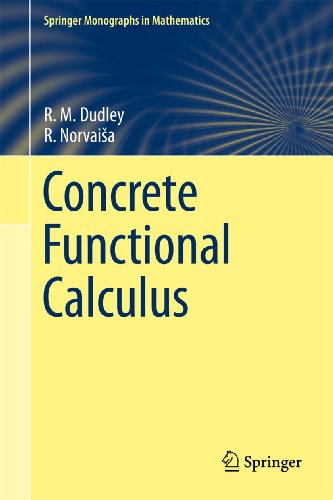 Concrete Functional Calculus 1st Edition R M Dudley R Norvaia Auth