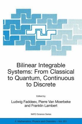 Bilinear Integrable Systems Faddeev L Moerbeke Pv Lambert F Eds