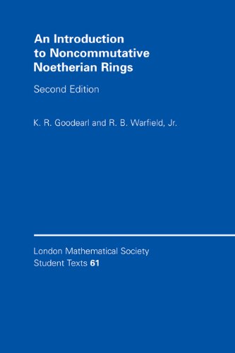 An Introduction To Noncommutative Noetherian Rings 2ed Goodearl Kr