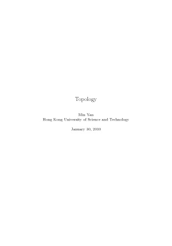 Introduction To Topology Theory And Applications Man Y