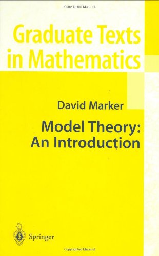 Model Theory An Introduction 1st Edition David Marker Auth
