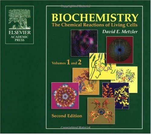 Biochemistry The Chemical Reactions Of Living Cells 2ed Metzler D