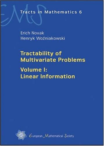 Tractability Of Multivariate Problems Linear Information Novak E