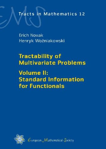 Tractability Of Multivariate Problems Standard Information For Functionals Novak E