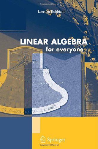 Linear Algebra For Everyone 1st Edition Lorenzo Robbiano Auth
