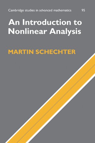 An Introduction To Nonlinear Analysis Schechter M