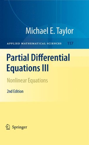 Partial Differential Equations Iii Nonlinear Equations 2nd Edition Michael E Taylor