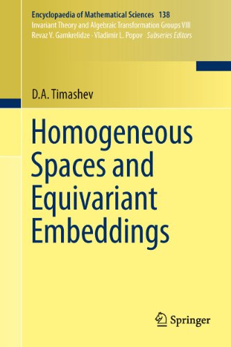 Homogeneous Spaces And Equivariant Embeddings 1st Edition Da Timashev Auth