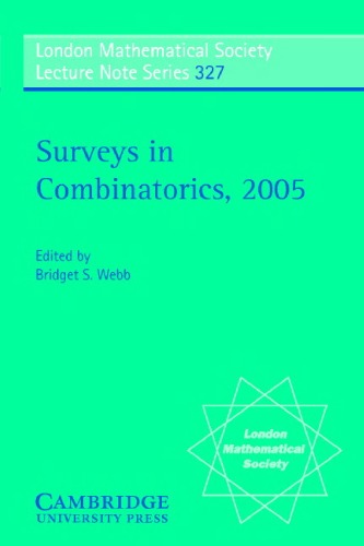 Surveys In Combinatorics 2005 Webb Bs Ed