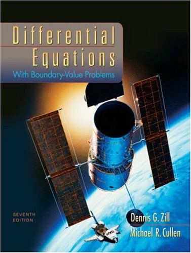 Differential Equations With Boundaryvalue Problems 7ed Zill D