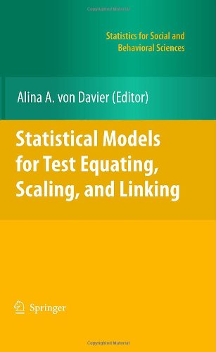 The Kernel Method Of Test Equating Von Davier A Holland P Thayer D