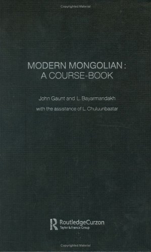Modern Mongolian A Coursebook Bilingual John Gaunt