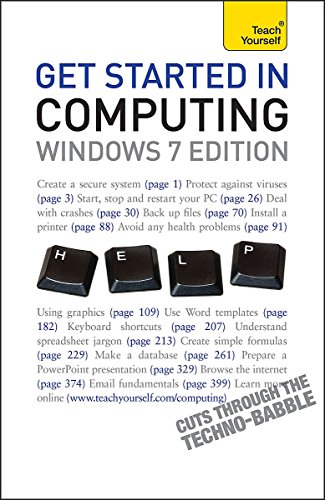 Get Started With Computing Windows 7 Edition A Teach Yourself Guide Teach Yourself Computers Moira Stephen