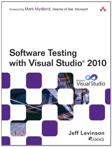 Software Testing With Visual Studio 2010 Microsoft Net Development Series 1st Edition Jeff Levinson