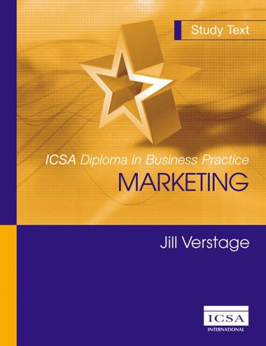Marketing Icsa Diploma In Business Practice Jill Verstage