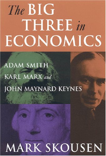 The Big Three In Economics Adam Smith Karl Marx And John Maynard Keynes Mark Skousen