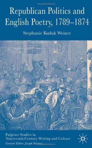 Republican Politics And English Poetry 17891874 Palgrave Studies In Nineteenthcentury Writing And Culture Stephanie Kuduk Weiner