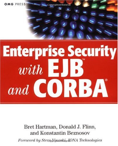 Enterprise Security With Ejb And Corbar 1st Edition Bret Hartman