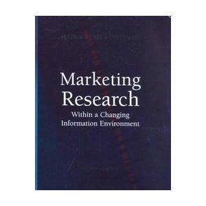 Marketing Research Within A Changing Information Environment Mcgrawhill Irwin Series In Marketing 2nd Ed Joseph F Hair