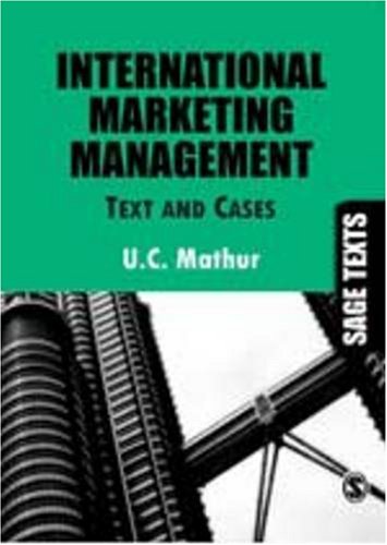 International Marketing Management Text And Cases U C Mathur