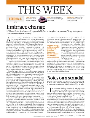 Nature Nature Magazine V 471 Pages 135260 2011 March 10 471 7337 Philip Campbell
