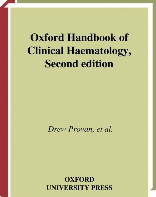 Oxford Handbook Of Clinical Haematology 2nd Edition Drew Provan