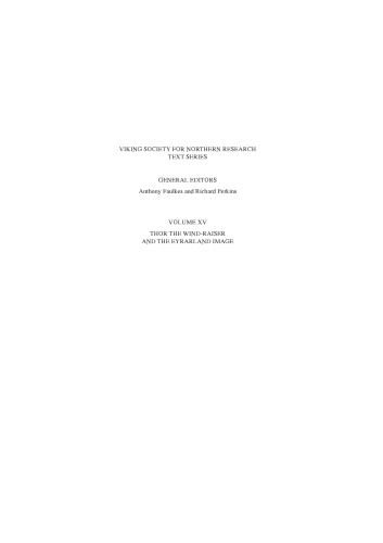 Thor The Windraiser And The Eyrarland Image Viking Society For Northern Research Text Richard Perkins