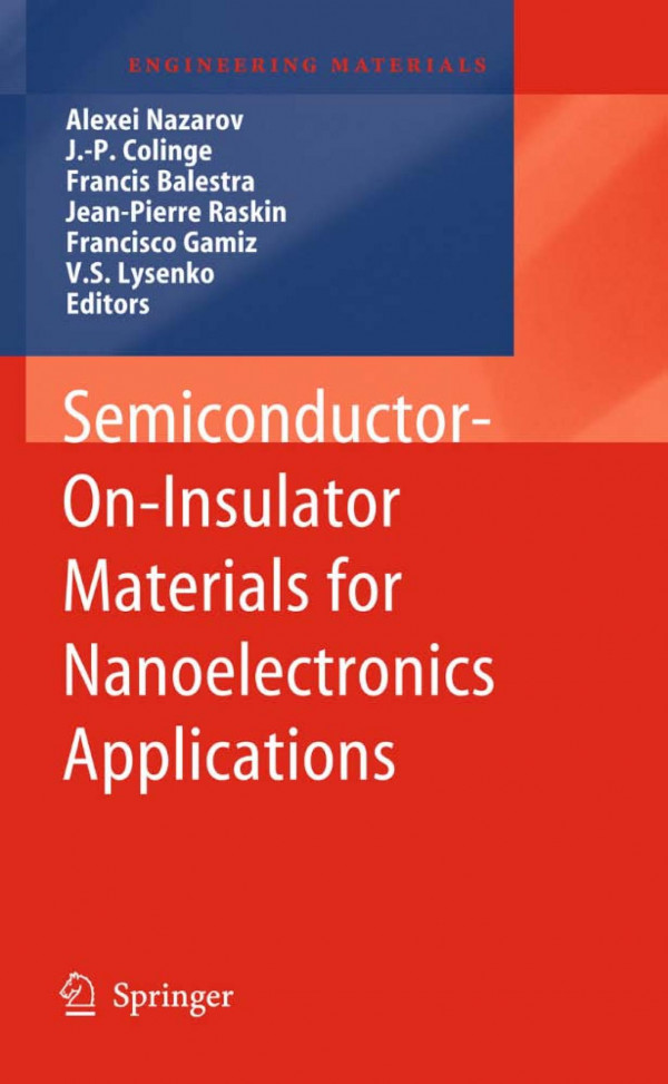 Semiconductoroninsulator Materials For Nanoelectronics Applications 1st Edition H Gamble