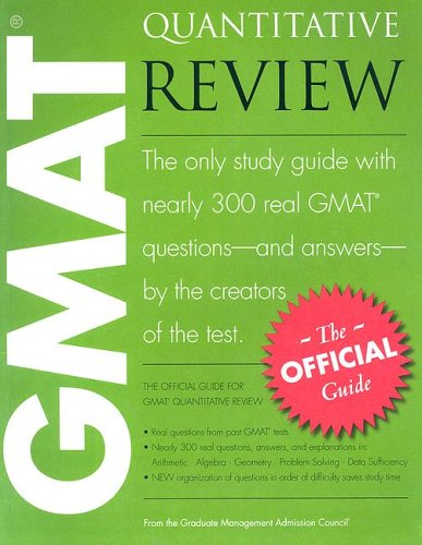 The Official Guide For Gmat Quantitative Review Graduate Management Admission Council