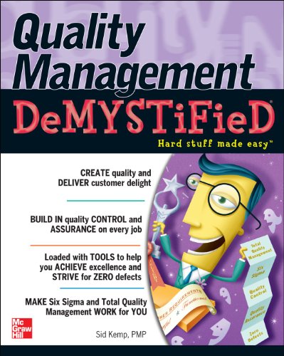 Quality Management Demystified 1st Edition Sid Kemp